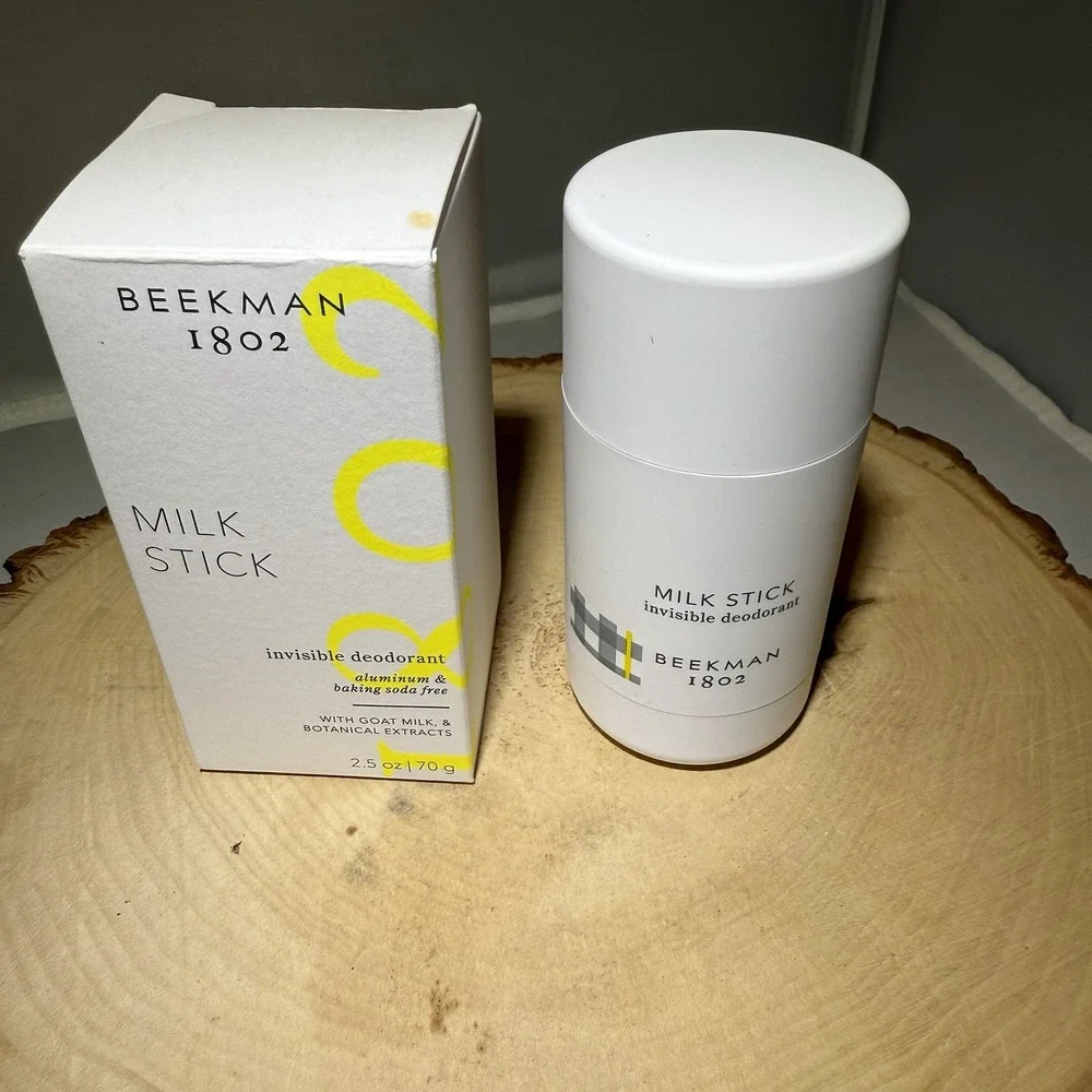 BEEKMAN‎ 1802 Milk Stick Invisible Deodorant Aluminum Free | 2.5 fl. oz/70g